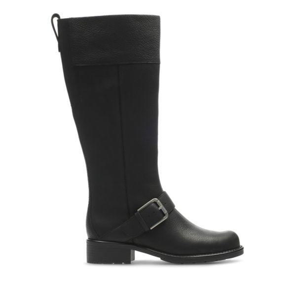 Clarks Womens Orinoco Jazz Knee High Boots Black | CA-8956147